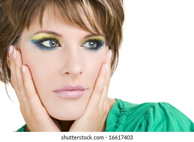 close up of a beautiful face