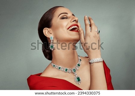 Close up of a beautiful Indian Model wearing diamond jewellery 