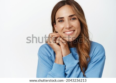 Similar – Image, Stock Photo Woman gazing into the distance