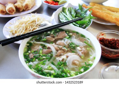 Close Up Beef Pho, Vietnam Food 