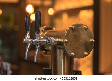 Close Up Beer Dispenser Valve
