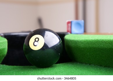 Up Close Behind The Eight Ball,shallow Depth