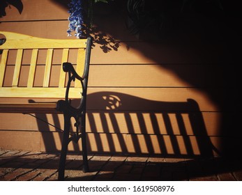 Close up of a bench