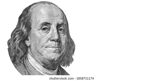 Close Benjamin Franklin One Hundred Us Stock Photo 1858711174 ...