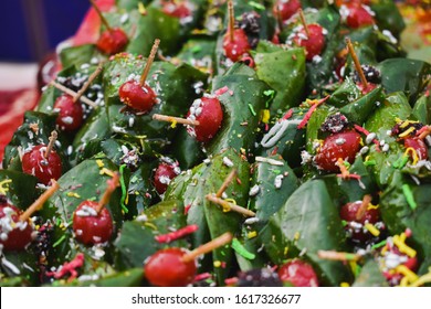 Close Up Of Betel Quid With Cherry