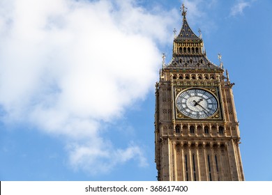 Close Up Big Ben Clock Face, London