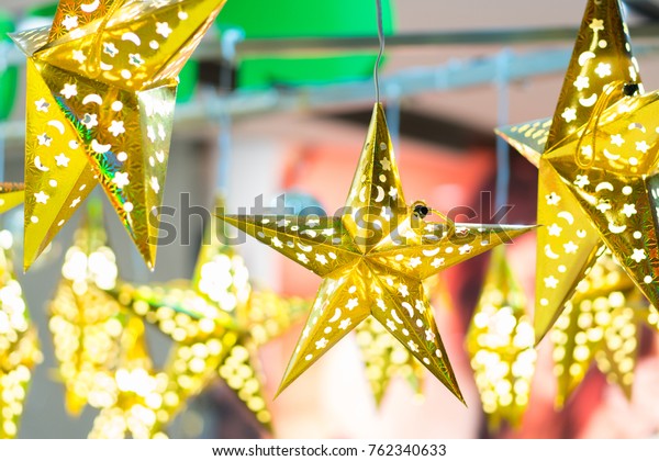 Close Big Star Christmas Decoration Store Stock Photo Edit Now