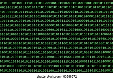close up of binary numbers background pattern