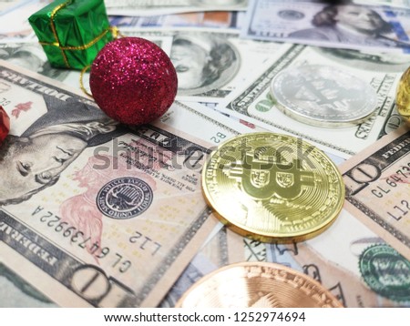 Close Bitcoin Dollars Exchange Bitcoin Business Stock Photo Edit - 