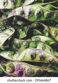 close up of Bitter bean background texture 