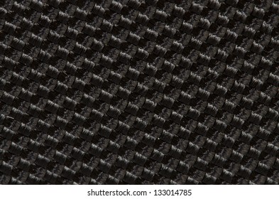 Close Up Of Black Fabric Made In To Textured Background