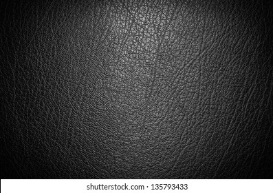 Close up black luxury seats leather material texture details background from car - Shutterstock ID 135793433