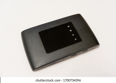 Close Up Black Mobile Hotspot Modem