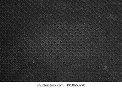 Close Up Black Steel Texture Background.