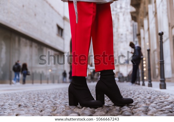 womens red boot socks