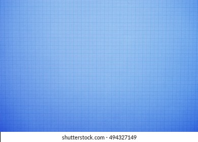 close up of blue graph paper or blueprint