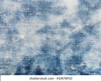 Close up blue jeans background and texture