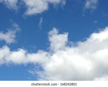 close up of blue sky with cloud