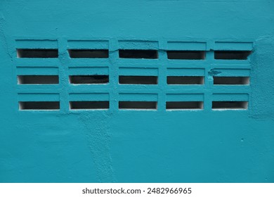 close up of blue wallbricks
