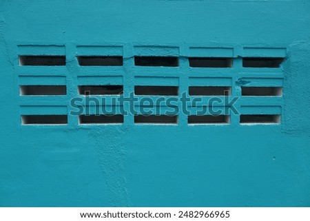 close up of blue wallbricks