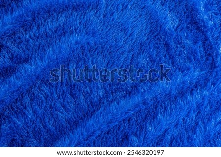 Close up Blue Wool Texture