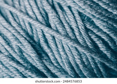 A close up of a blue yarn with a fuzzy texture - Powered by Shutterstock