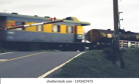 close up blurred of train 