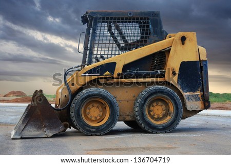 a close up of a bobcat or a skid loader
