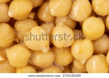 Close Up of Boiled Chickpeas