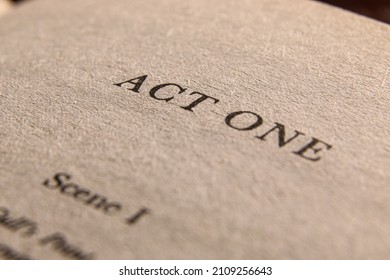 Close up of a book chapter start page