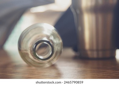 close up of a bottle