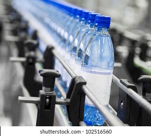 Close up of bottle industry