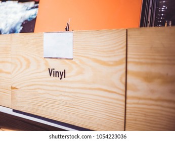 Close Up Box With Vinyl Record Crate