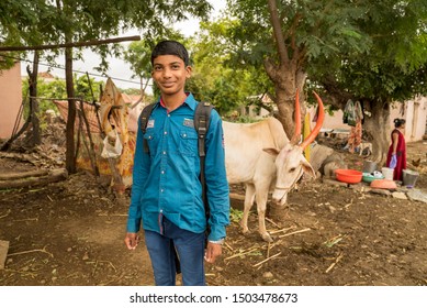 Close Up Of Boy Smiling Posing For Camera Marathwada Region Satara District Maharashtra State India
Clicked On 6 July 2018
