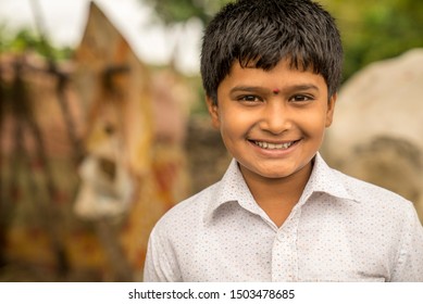 Close Up Of Boy Smiling Posing For Camera Marathwada Region Satara District Maharashtra State India
Clicked On 6 July 2018
