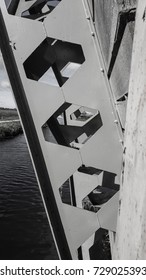 Close up of bridge structure