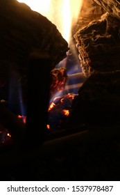 close up of a bright flame