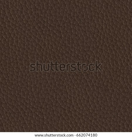 Close up of a brown leather texture. Seamless square background, tile ready. High resolution photo.