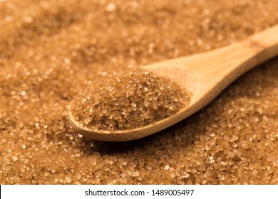 Close Up Of Brown Sugar Texture.top View