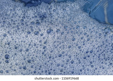 Close up of bubble from water background