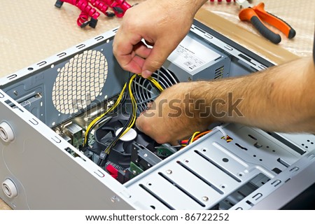 close up Build a PC builder