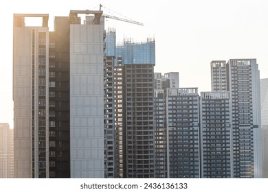 close up of building construction. 