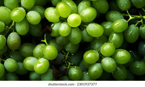 A Close up of a bunch of green grapes - Powered by Shutterstock