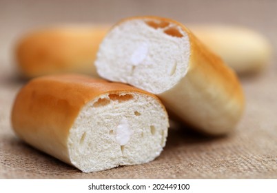 Close up of Butter bread bun - Shutterstock ID 202449100