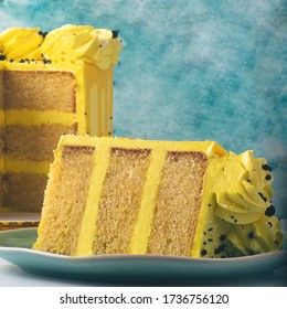 Close Up Of Cake Slices, Sweets, Mousses And Many Desserts Form The Caribbean. Starring A Tres Leches, A Red Velvet A Ponche Crema, Pistache, Cashew Nuts, And Chocolate Cake 