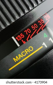 Close up of camera lens