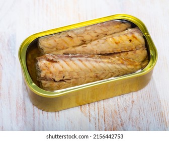 Close Canned Fish Mackerel Fillets Sunflower Stock Photo 2156442753 ...