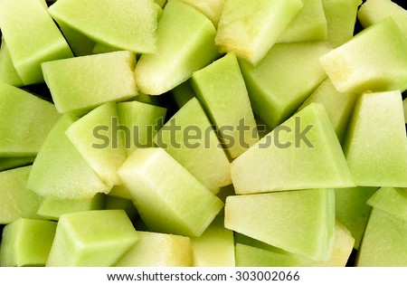 Close up cantaloupe melon background texture .