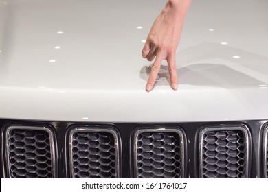 Close up of the car