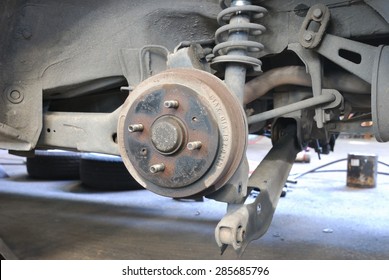 Close Up Of Car Drum Brake